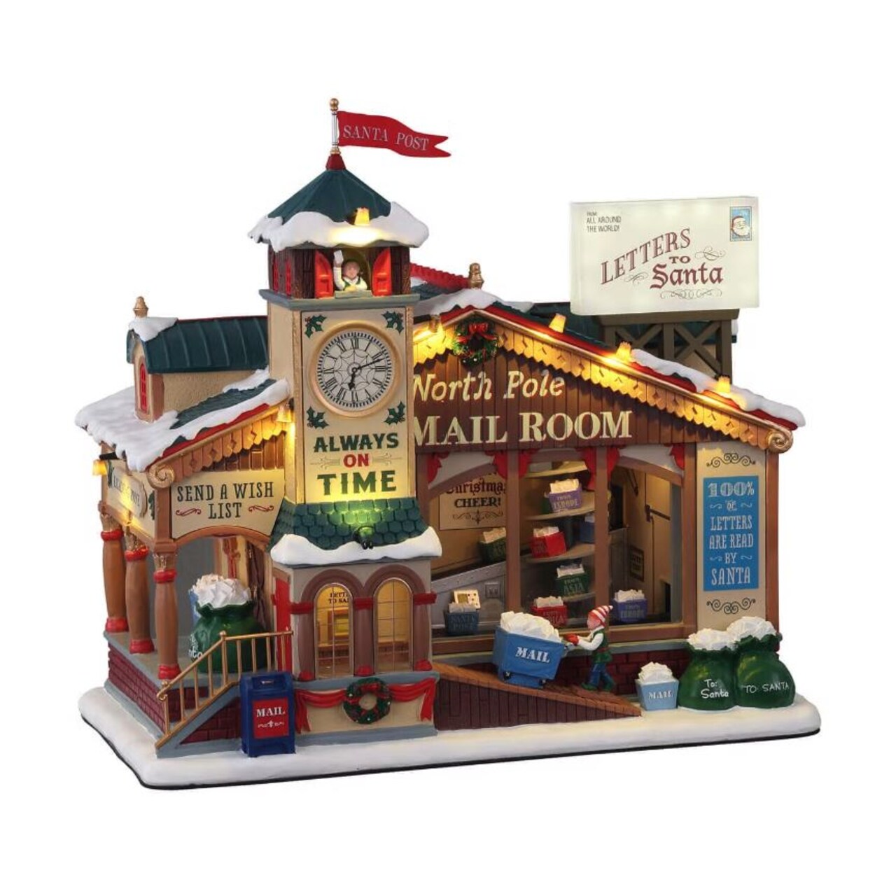 Lemax Santa's Wonderland Village: North Pole Mail Room Building